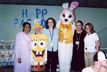 The 2003 IASC Easter Bunny with Sponge Bob