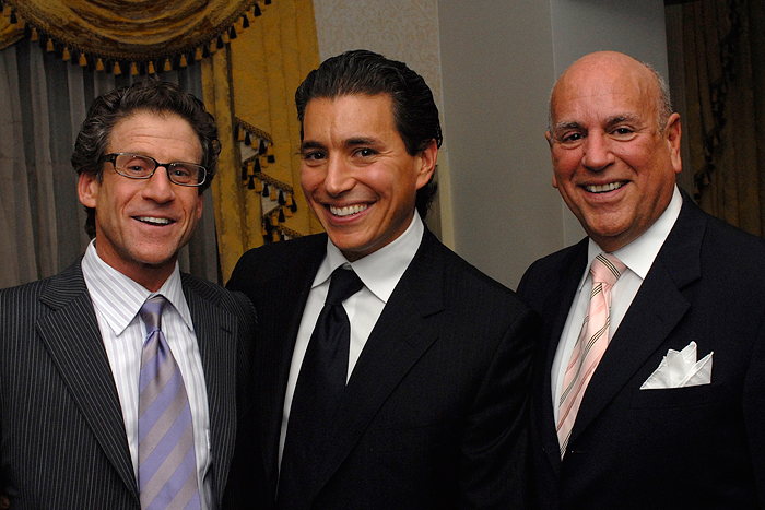 Steve Kattan of Jones New York, Isaac Ash of United Legwear, and Ed Ash of Ed Ash 
Studios
